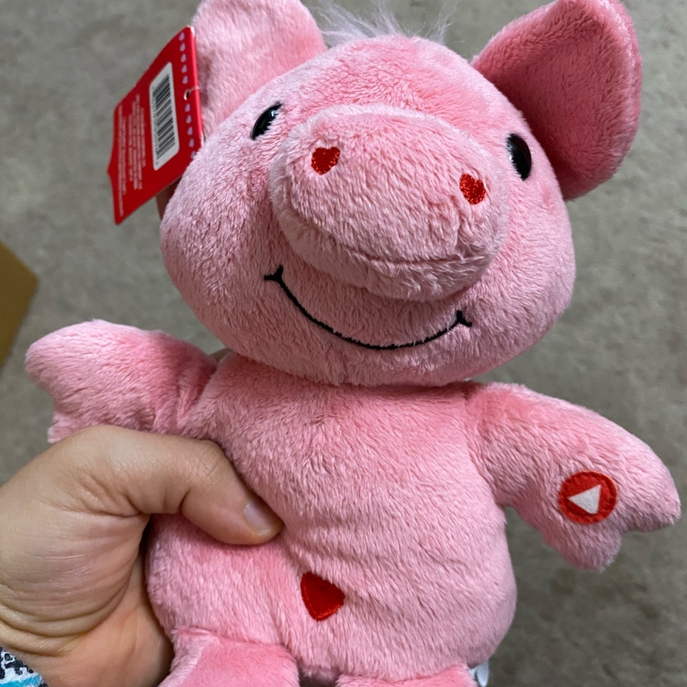 Hallmark pink pig “cupid” that sing song